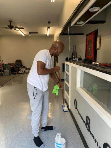 garage floor cleaning